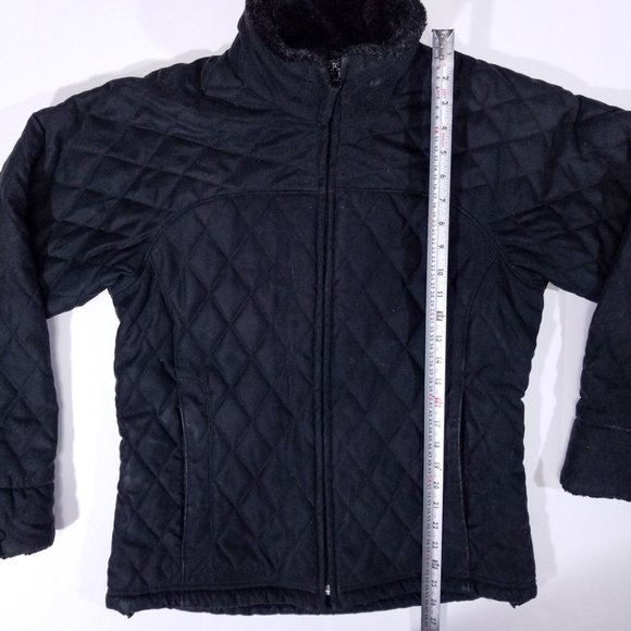 Columbia Diamond-Patterned Soft & Warm Black Coat - Picture 10 of 10